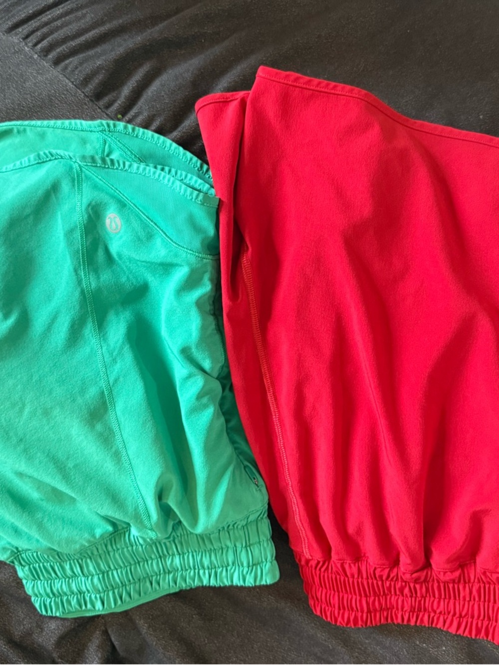 lululemon athletica Hottie Hot Shorts in Teal and Red